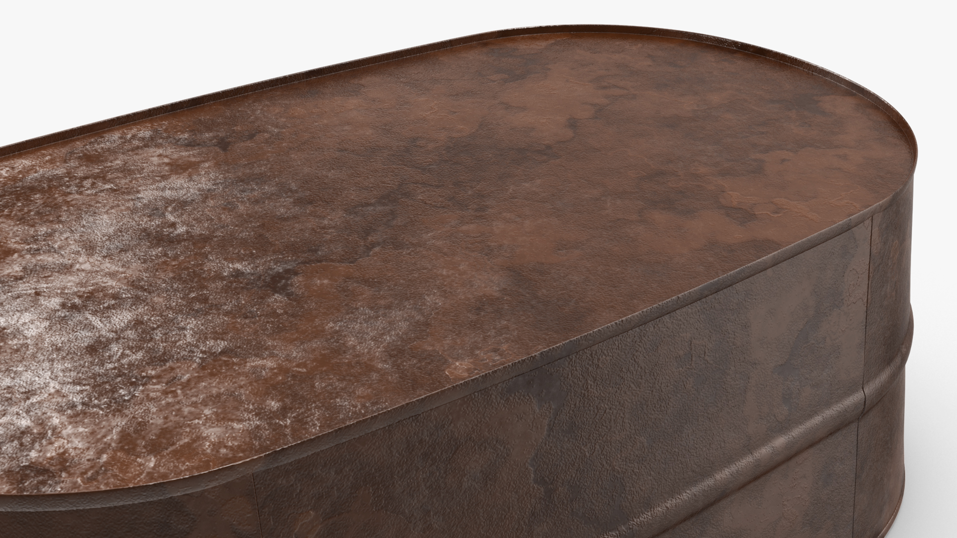 Rusty Oval Tub 3D model