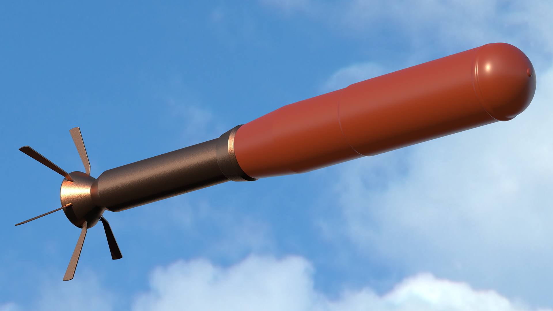 Incendiary Rocket 66 mm M74 3D