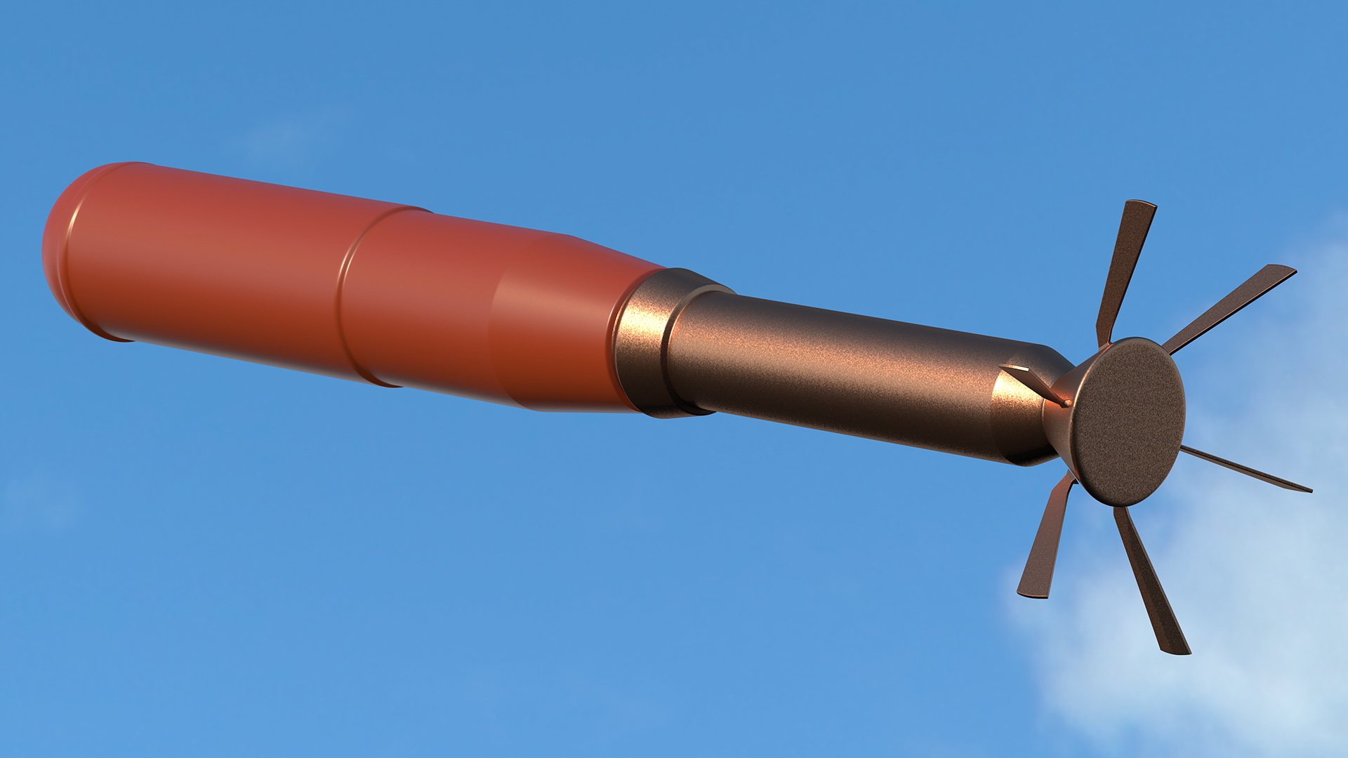 Incendiary Rocket 66 mm M74 3D