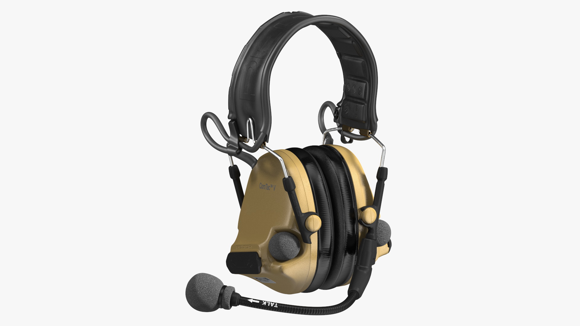 3D model Folded Comtak Tactical Headset