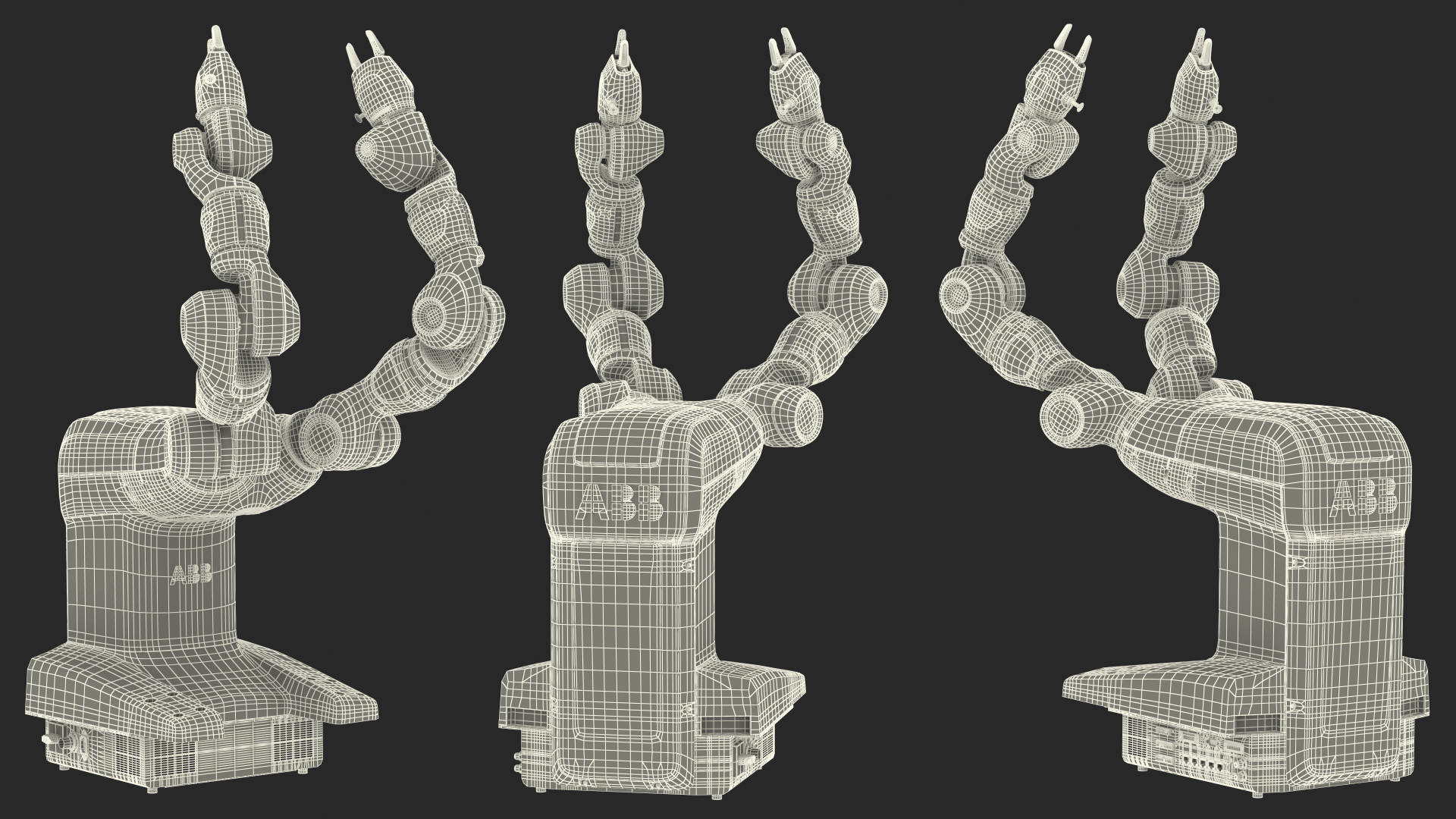 3D ABB YuMi IRB 14000 Collaborative Robot model