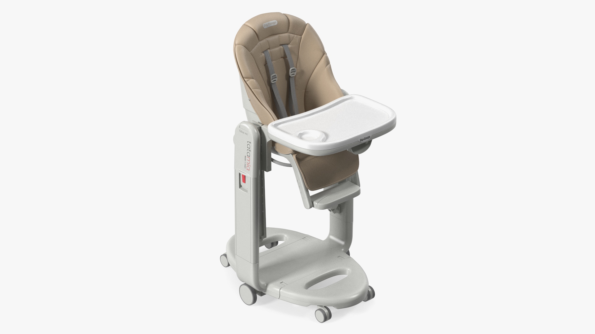 Folding Peg Perego Baby High Chair Vertical Beige 3D model