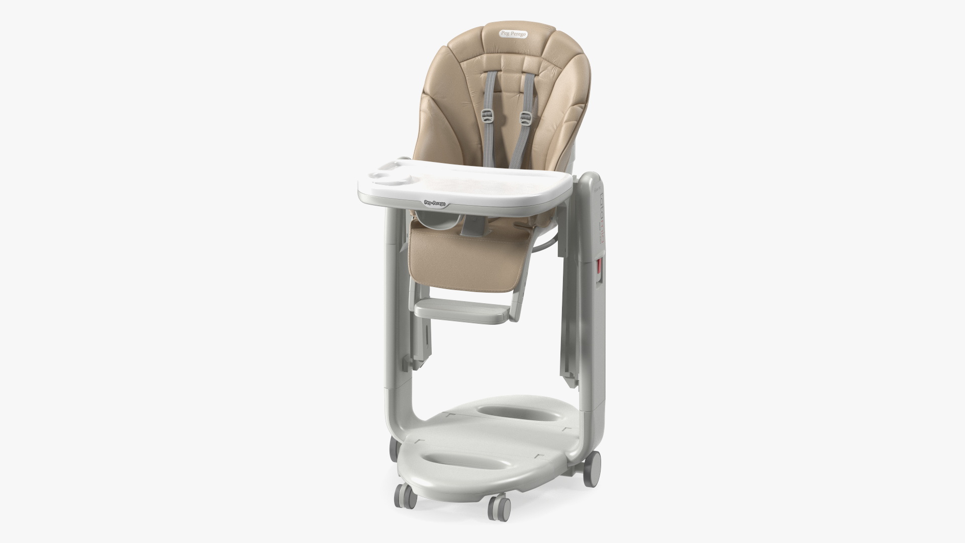 Folding Peg Perego Baby High Chair Vertical Beige 3D model