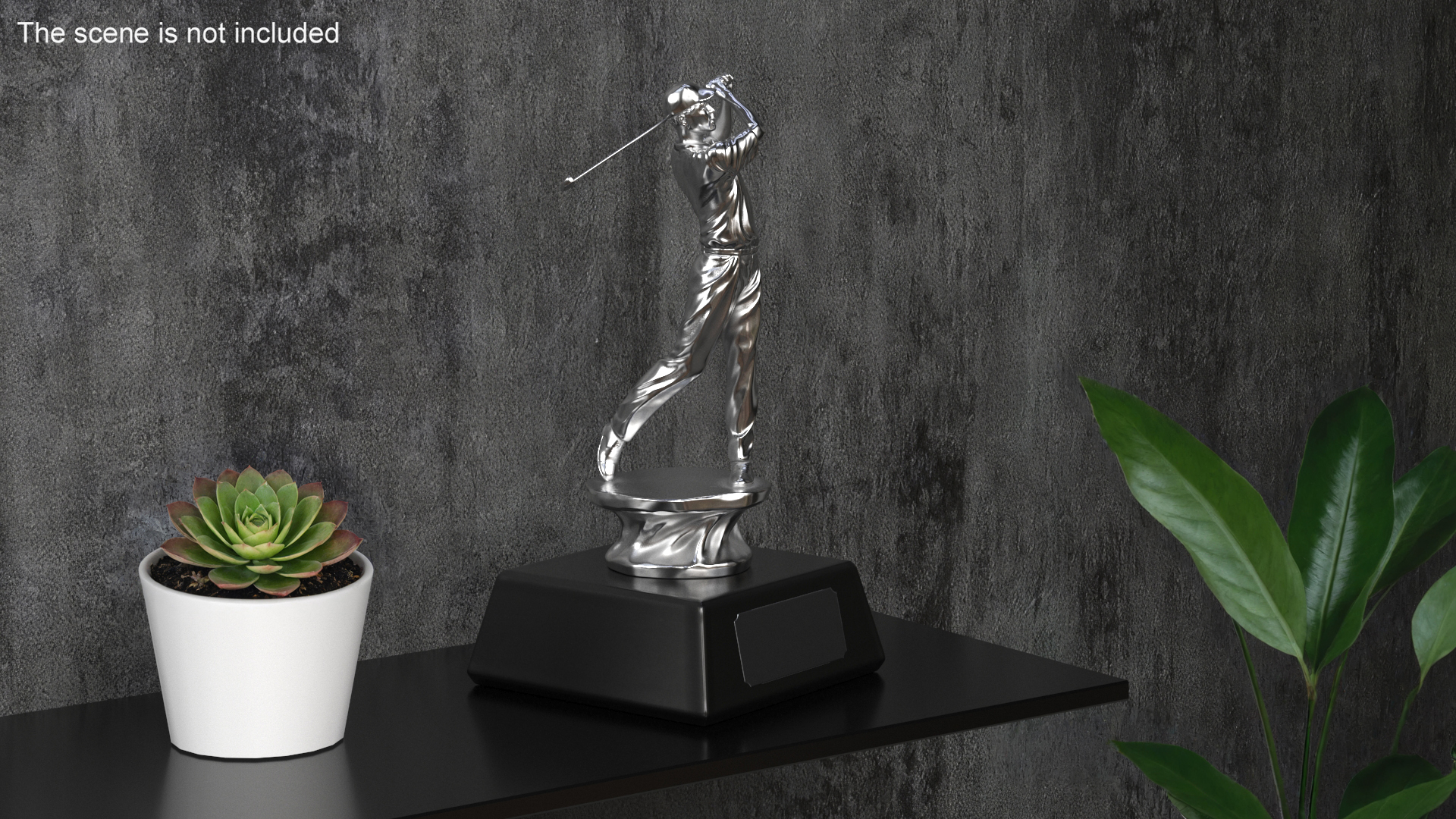 Golf Award Silver 3D