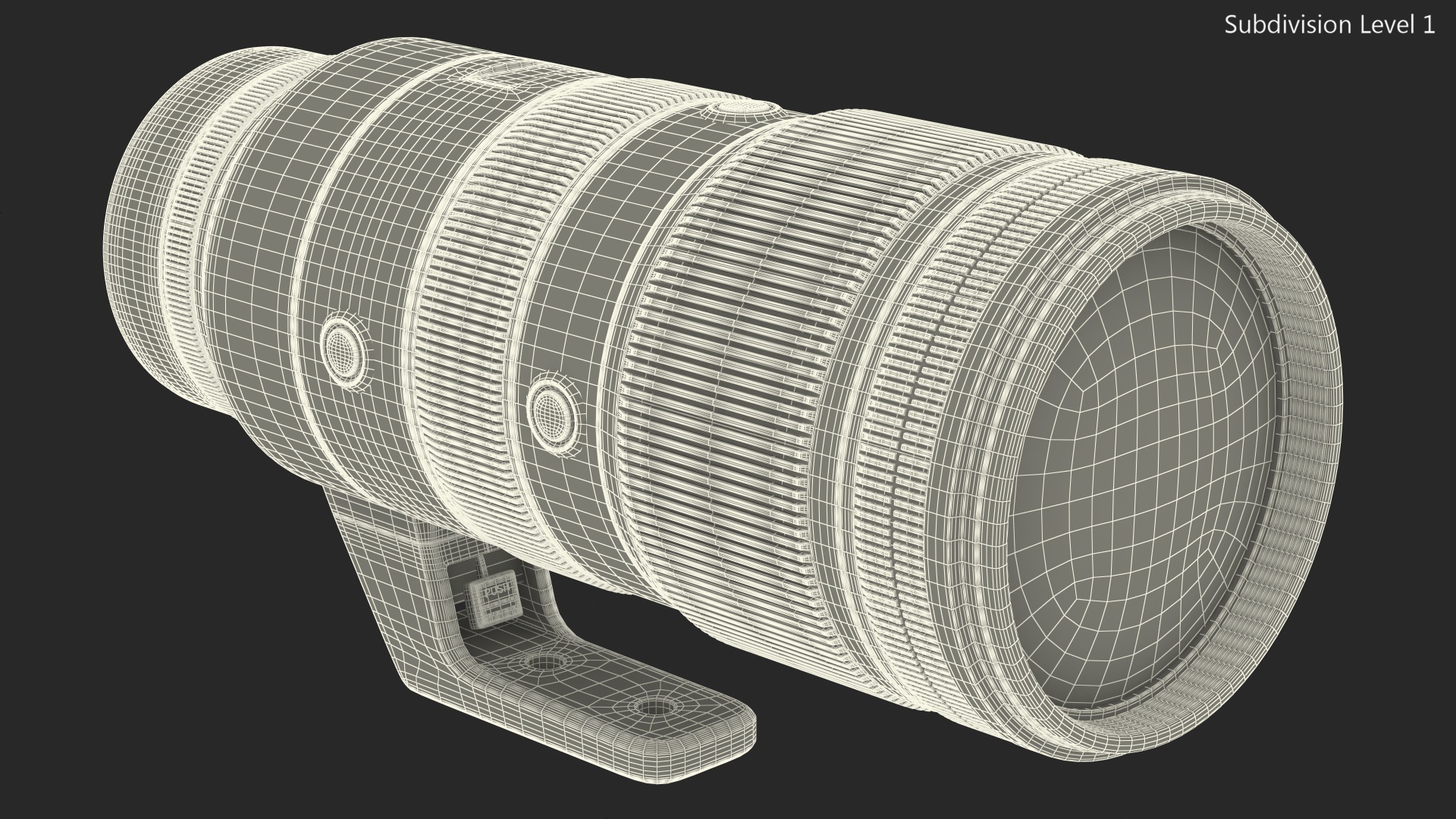 3D Camera Lens 70 200mm f2.8 Generic model