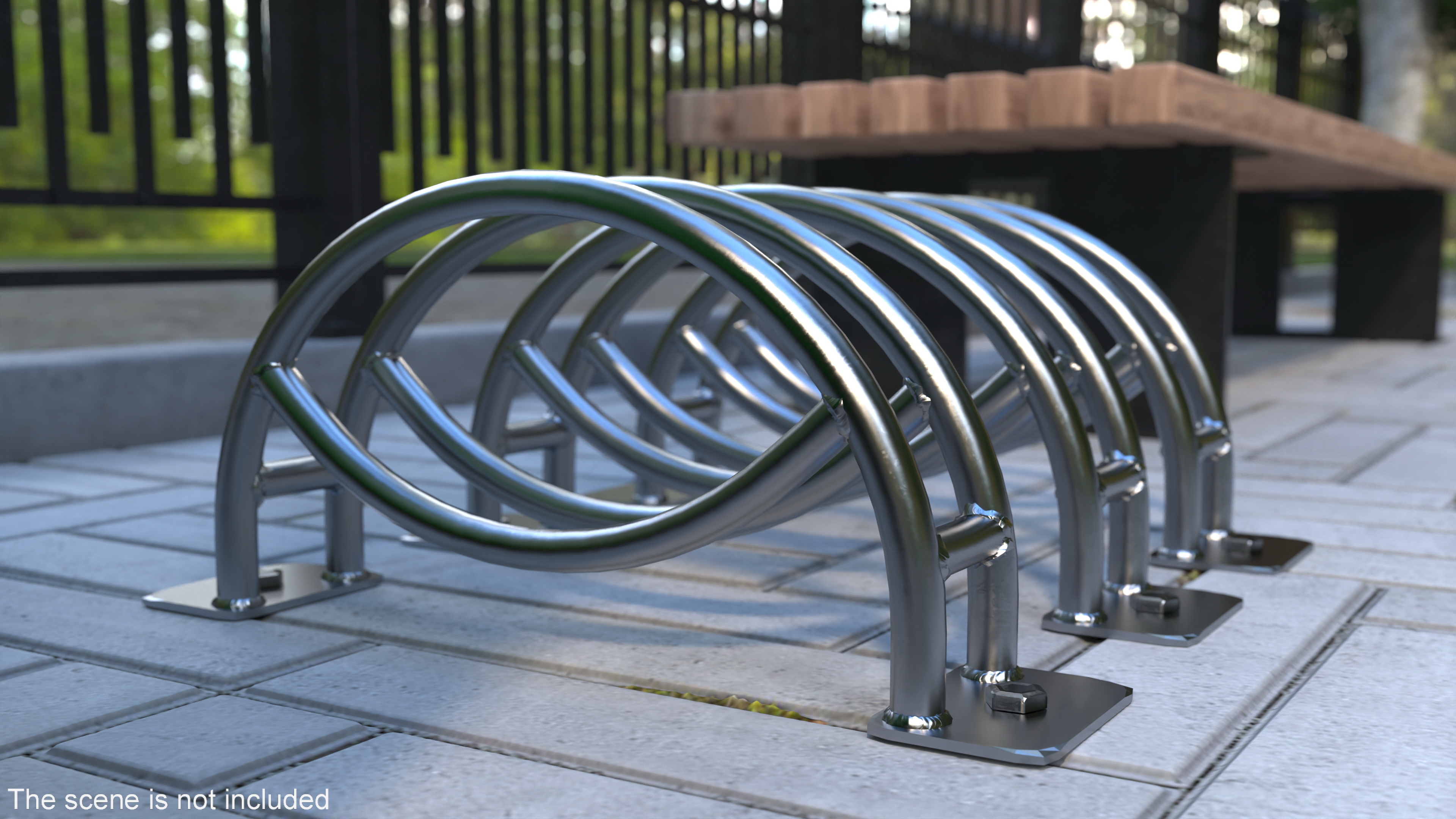 Single Cycle Stand Black 3D model