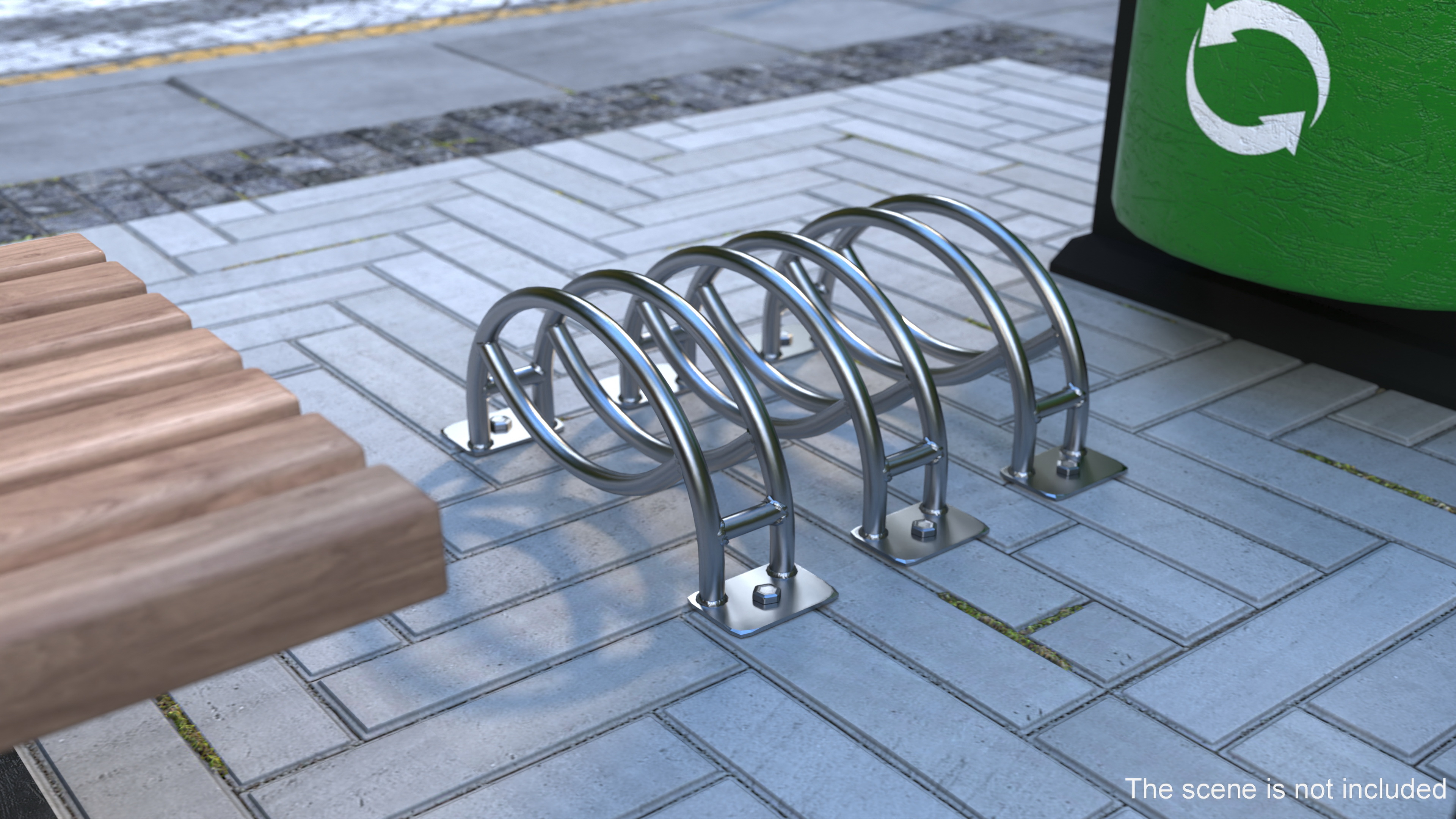 Single Cycle Stand Black 3D model