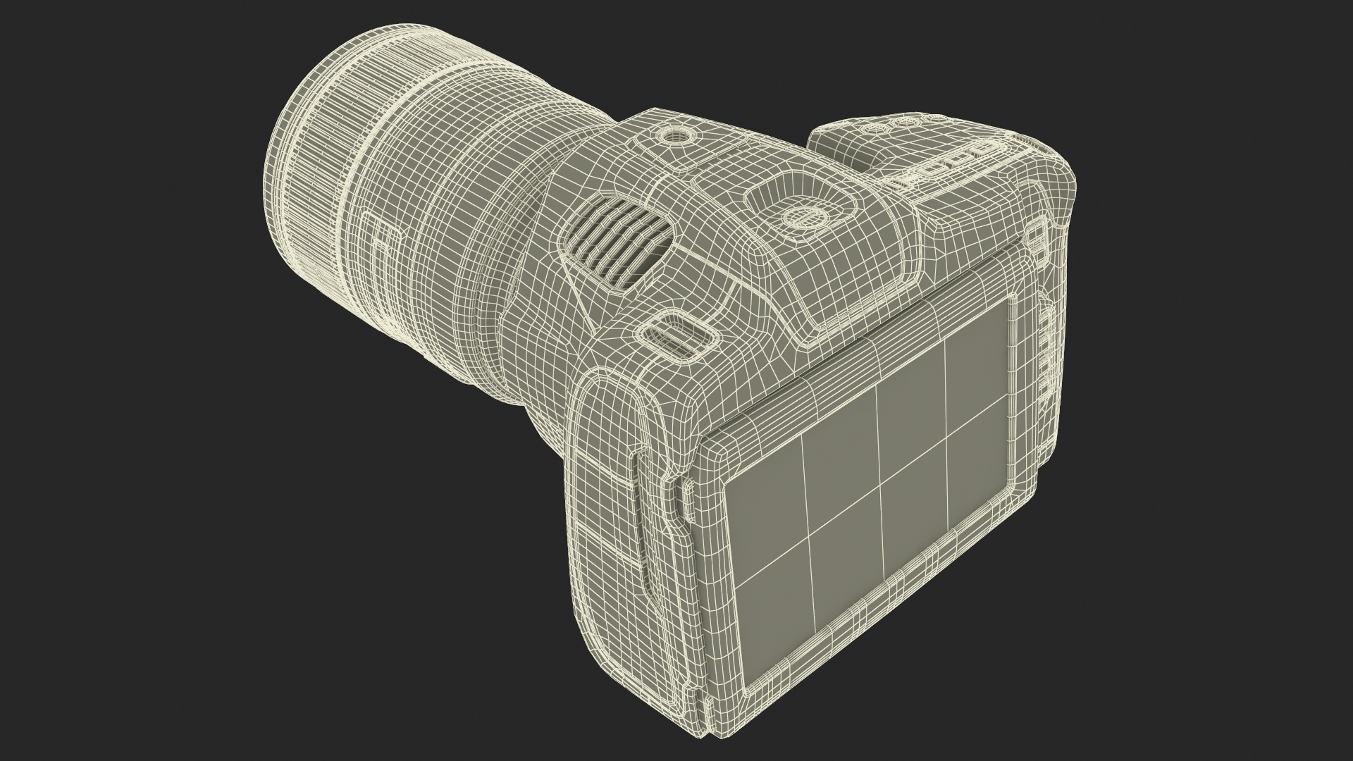 Camera Blackmagic Design 6K G2 Light On with Lens 3D model