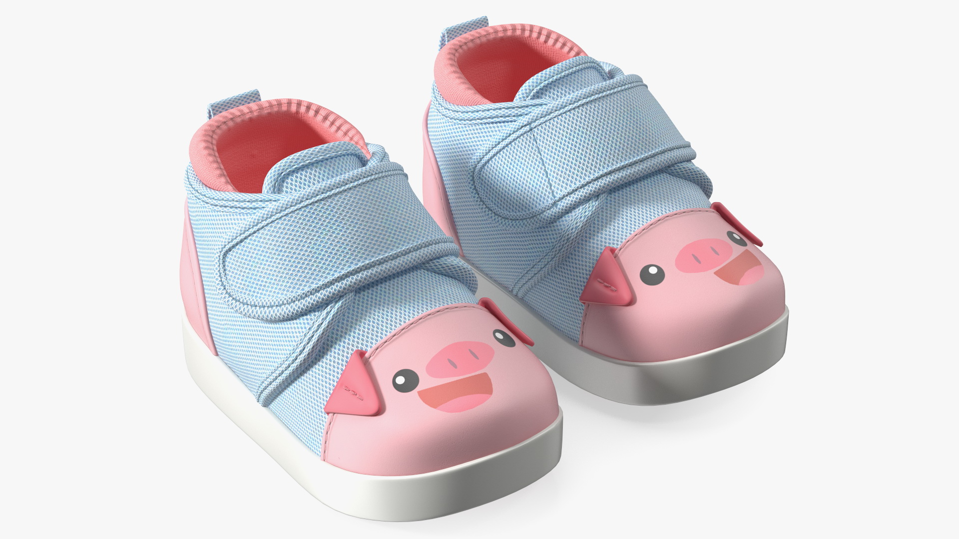 Cute Pig Kids Shoes 3D model