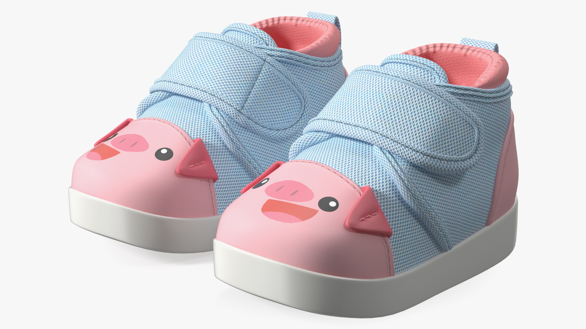 Cute Pig Kids Shoes 3D model