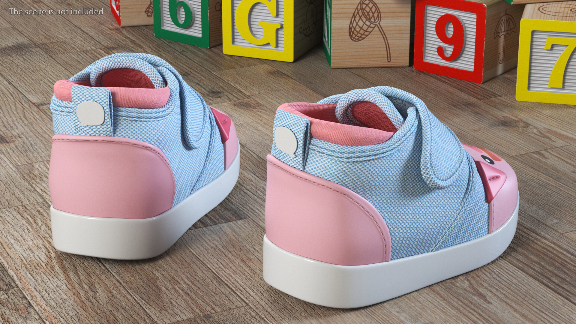 Cute Pig Kids Shoes 3D model