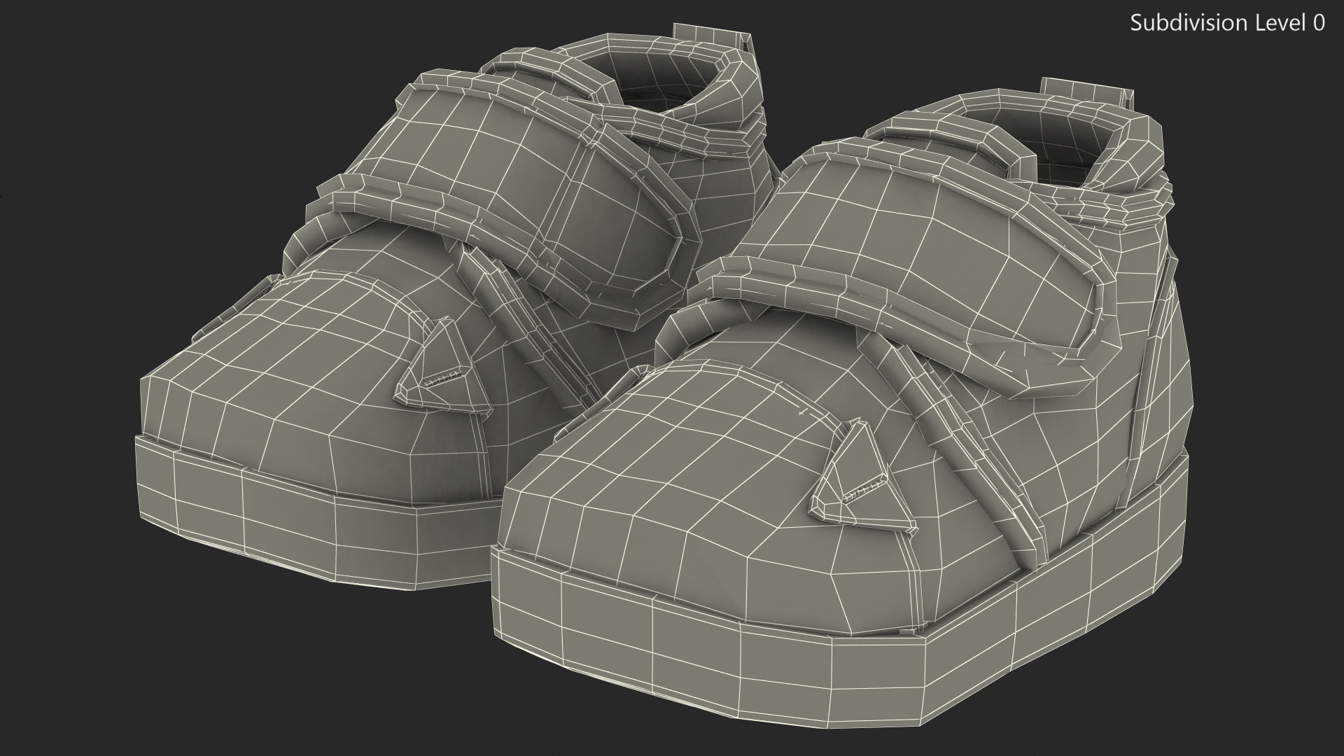 Cute Pig Kids Shoes 3D model