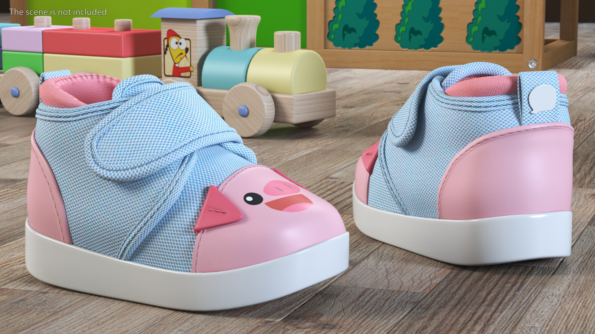 Cute Pig Kids Shoes 3D model