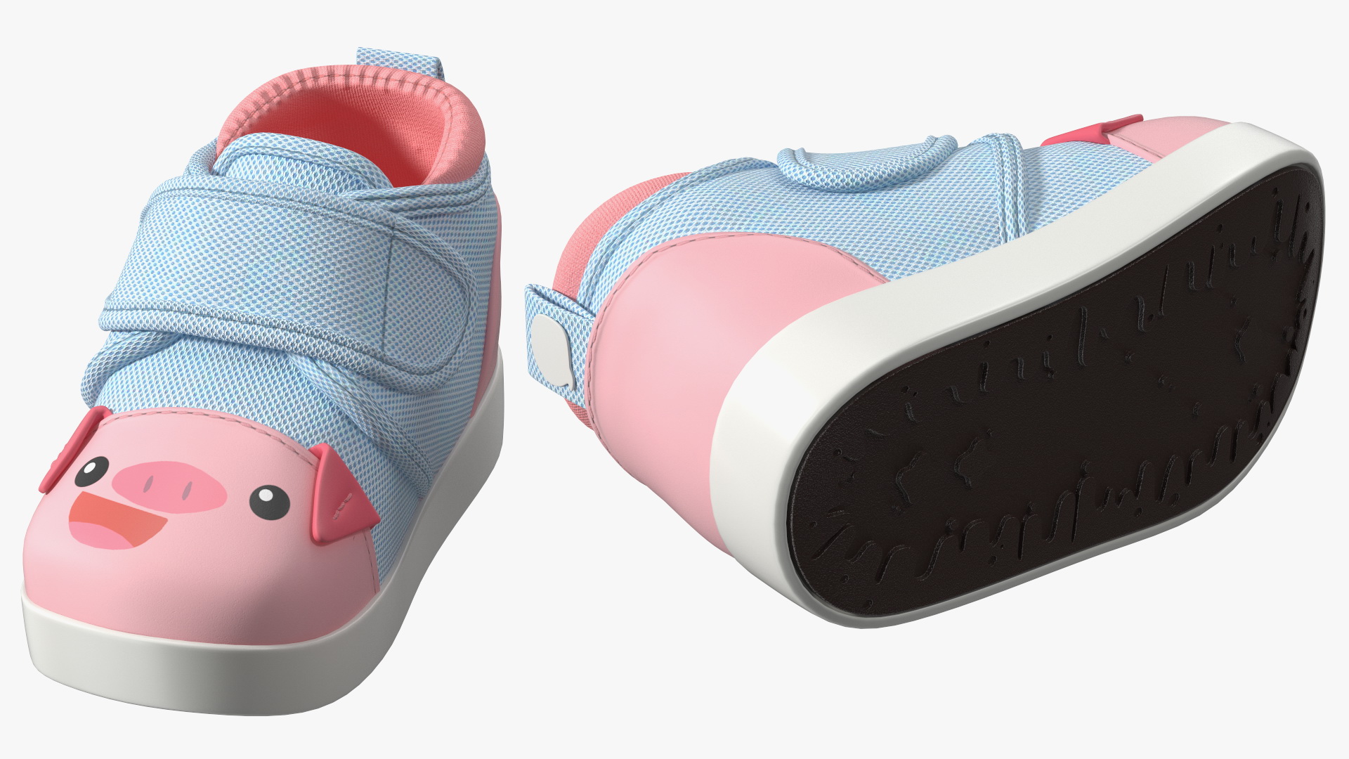 Cute Pig Kids Shoes 3D model