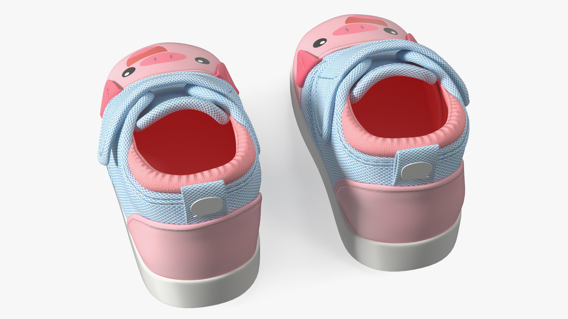 Cute Pig Kids Shoes 3D model