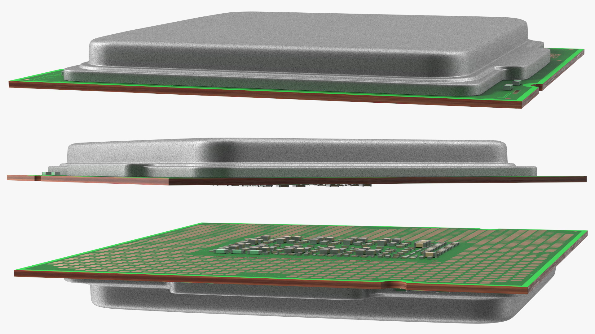 Land Grid Array CPU 3D model