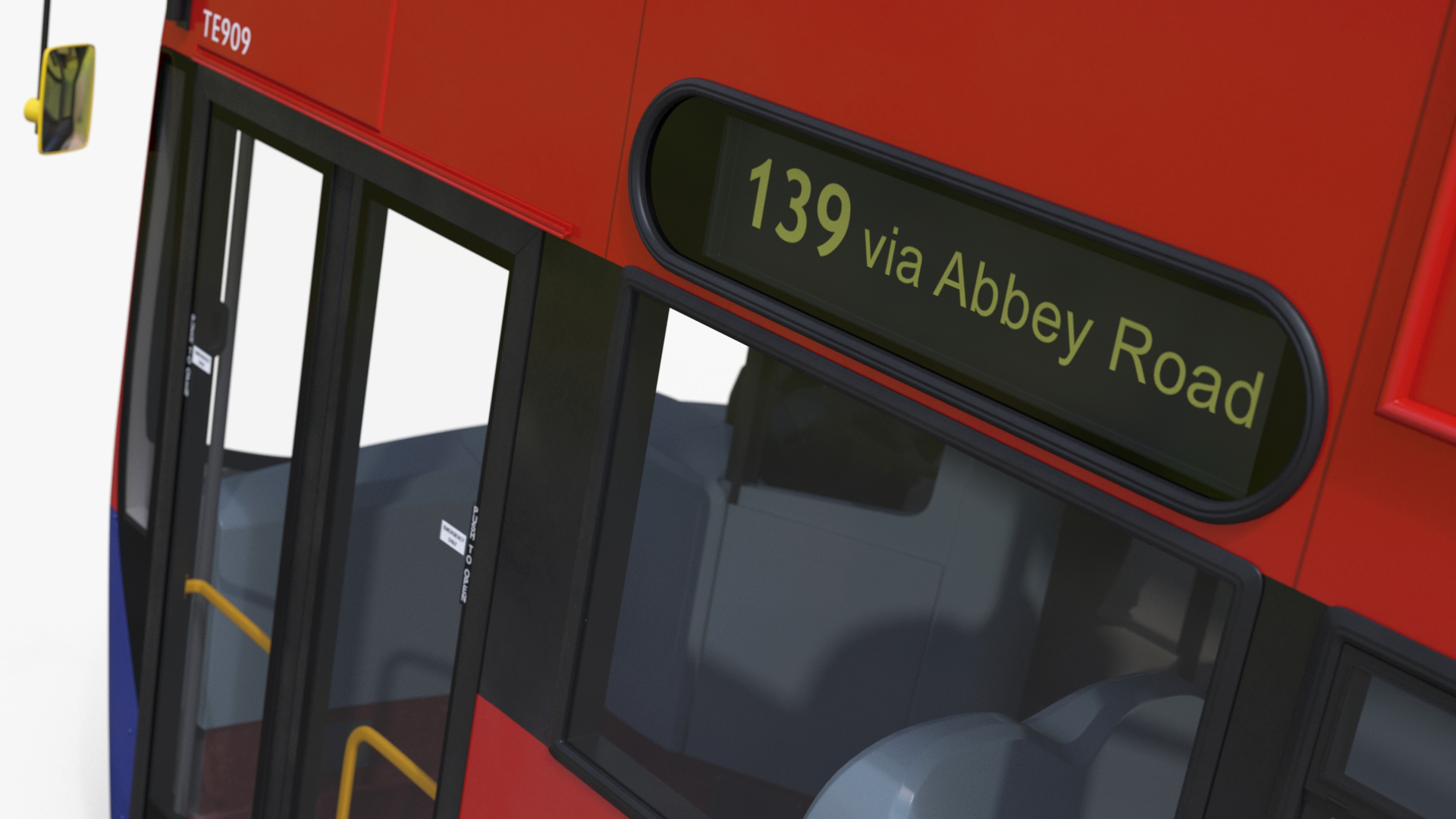 3D London Double Decker Bus Enviro 400 Simple Interior