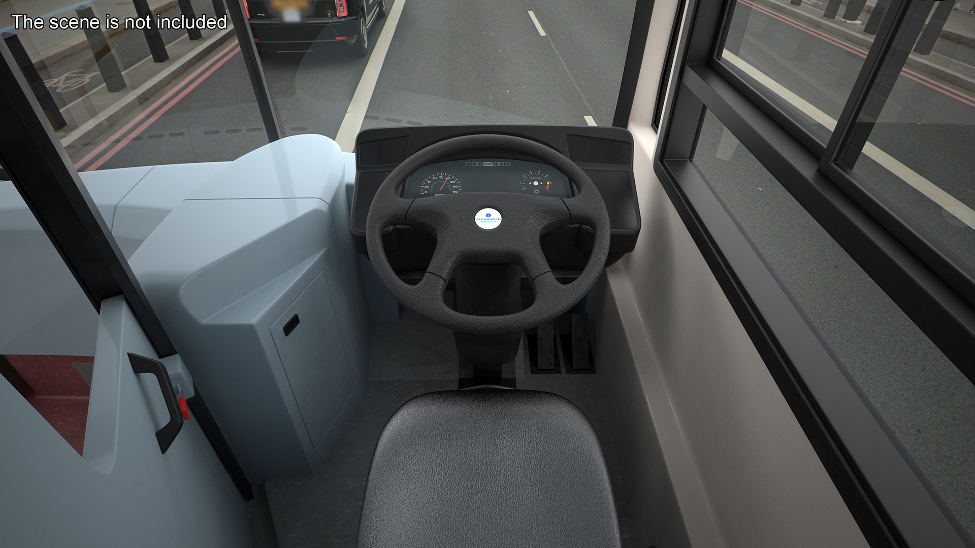 3D London Double Decker Bus Enviro 400 Simple Interior