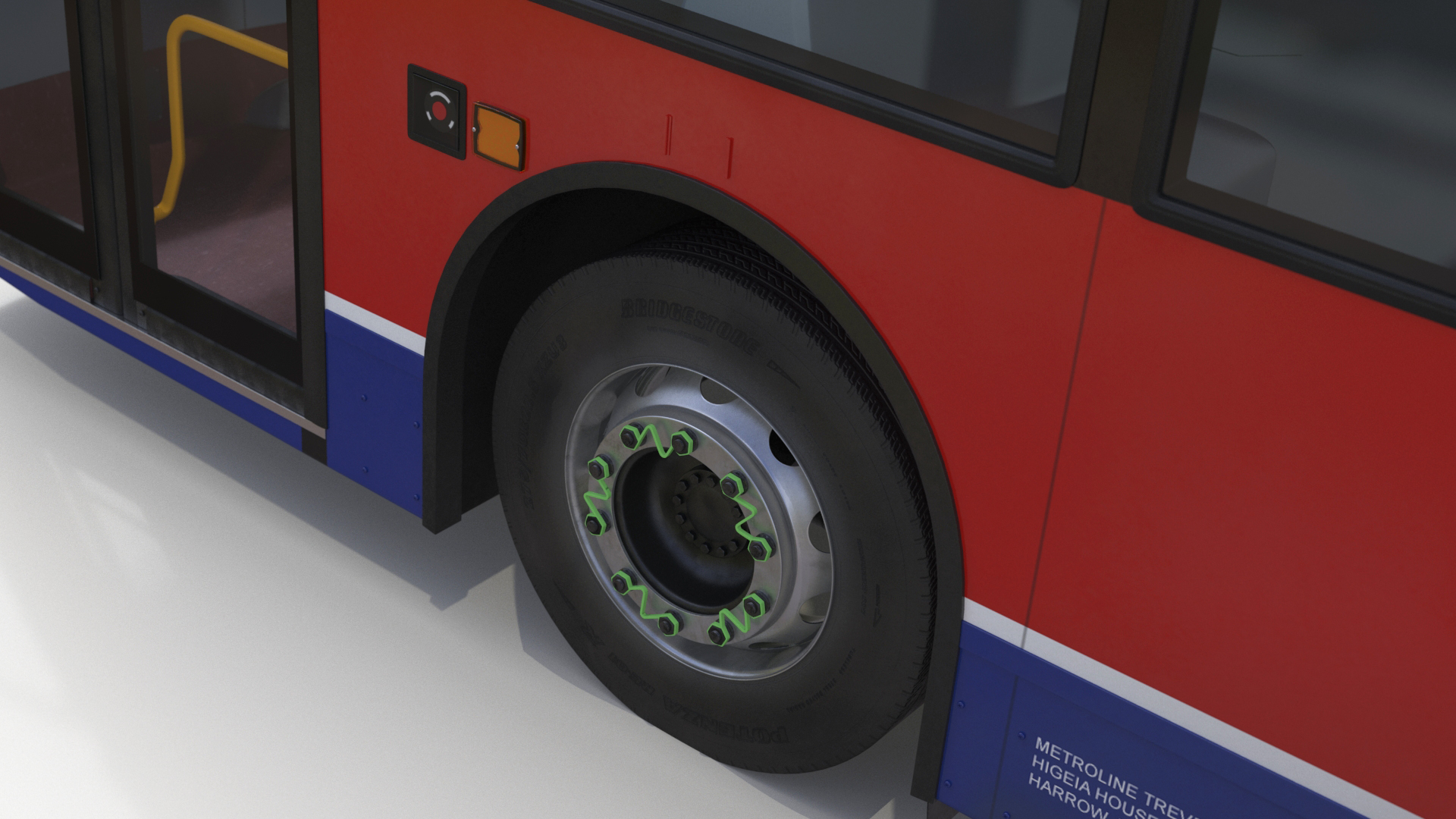 3D London Double Decker Bus Enviro 400 Simple Interior