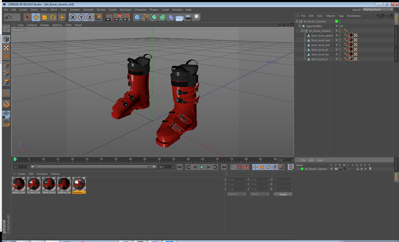 Ski Boots Generic 3D