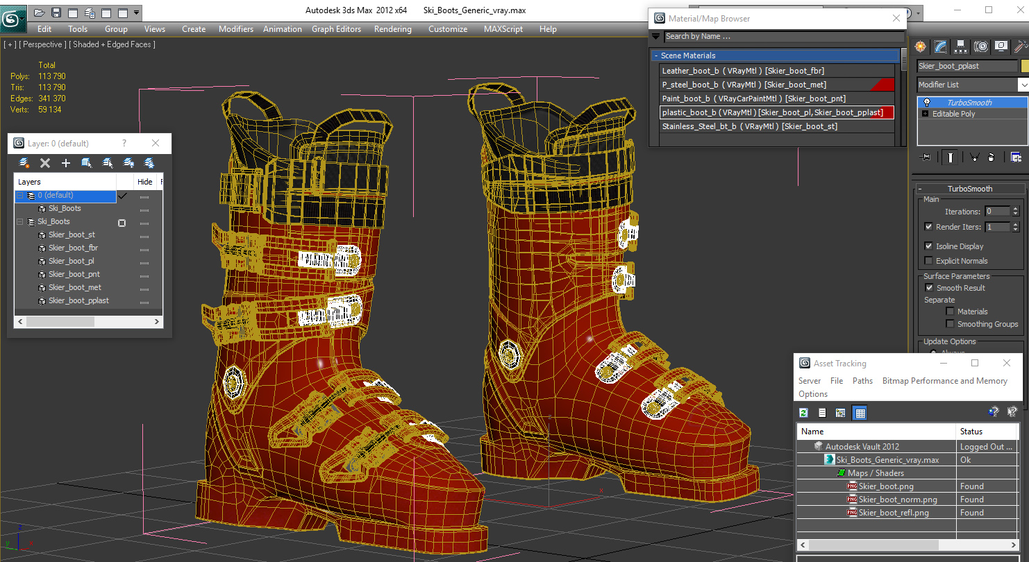 Ski Boots Generic 3D