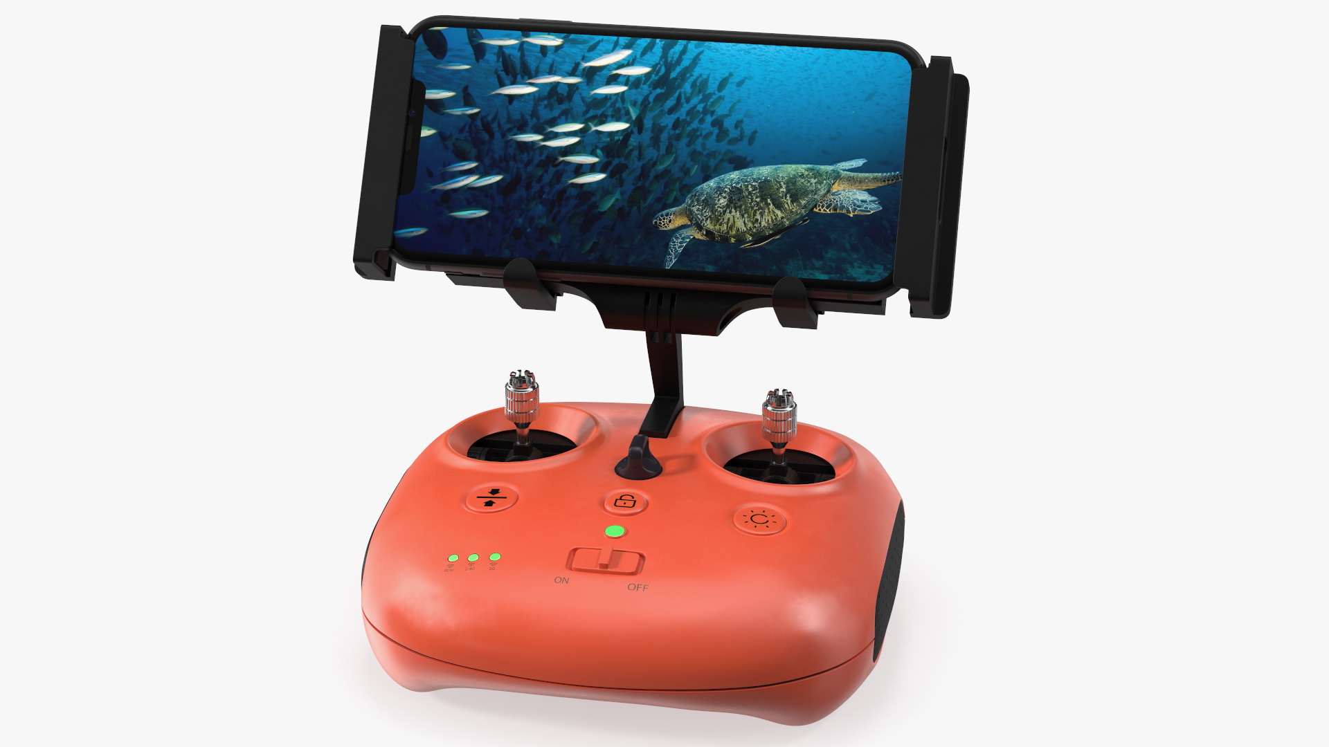 3D Underwater Drone Controller With Smartphone model