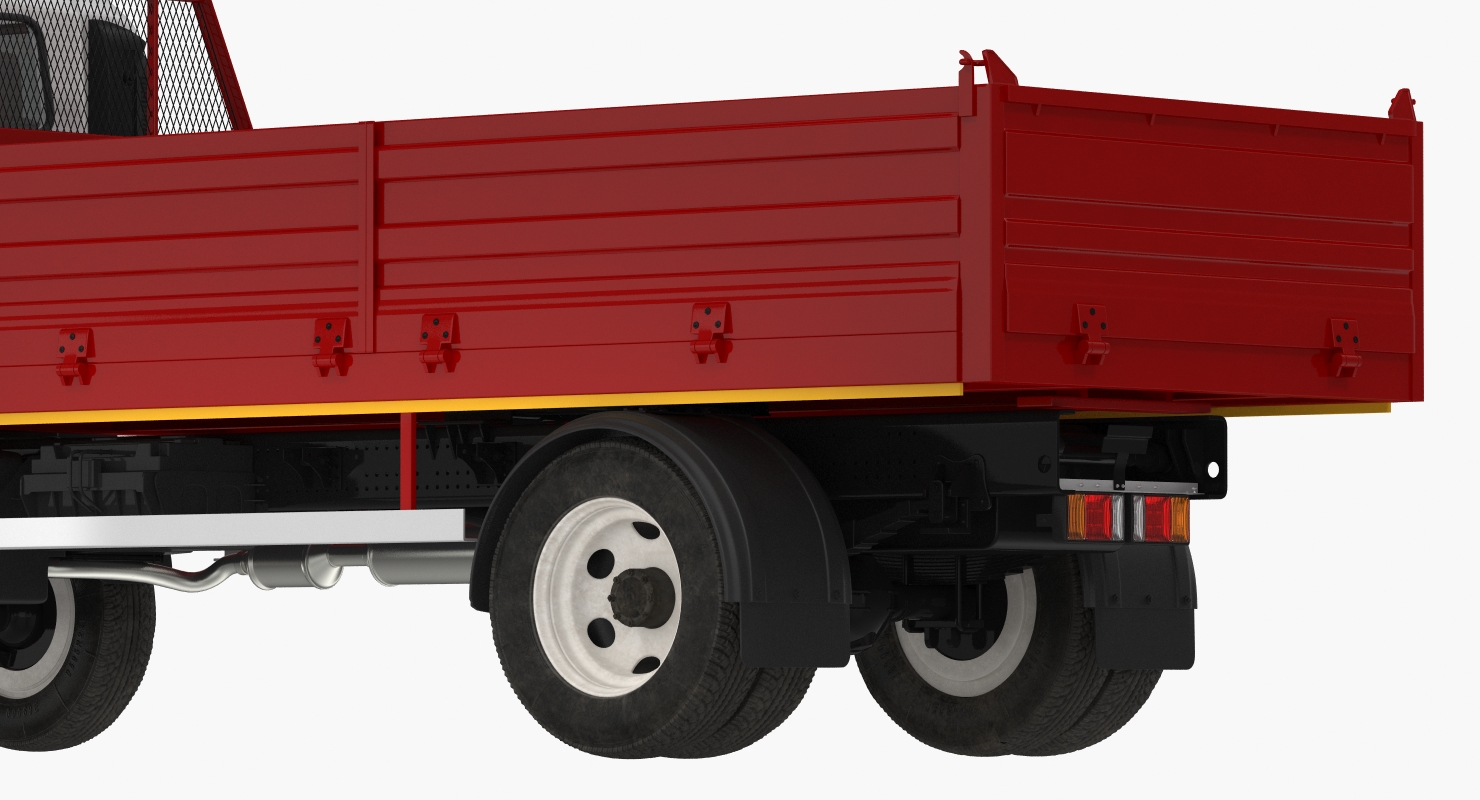 3D Isuzu NPR Dropside 2018 model