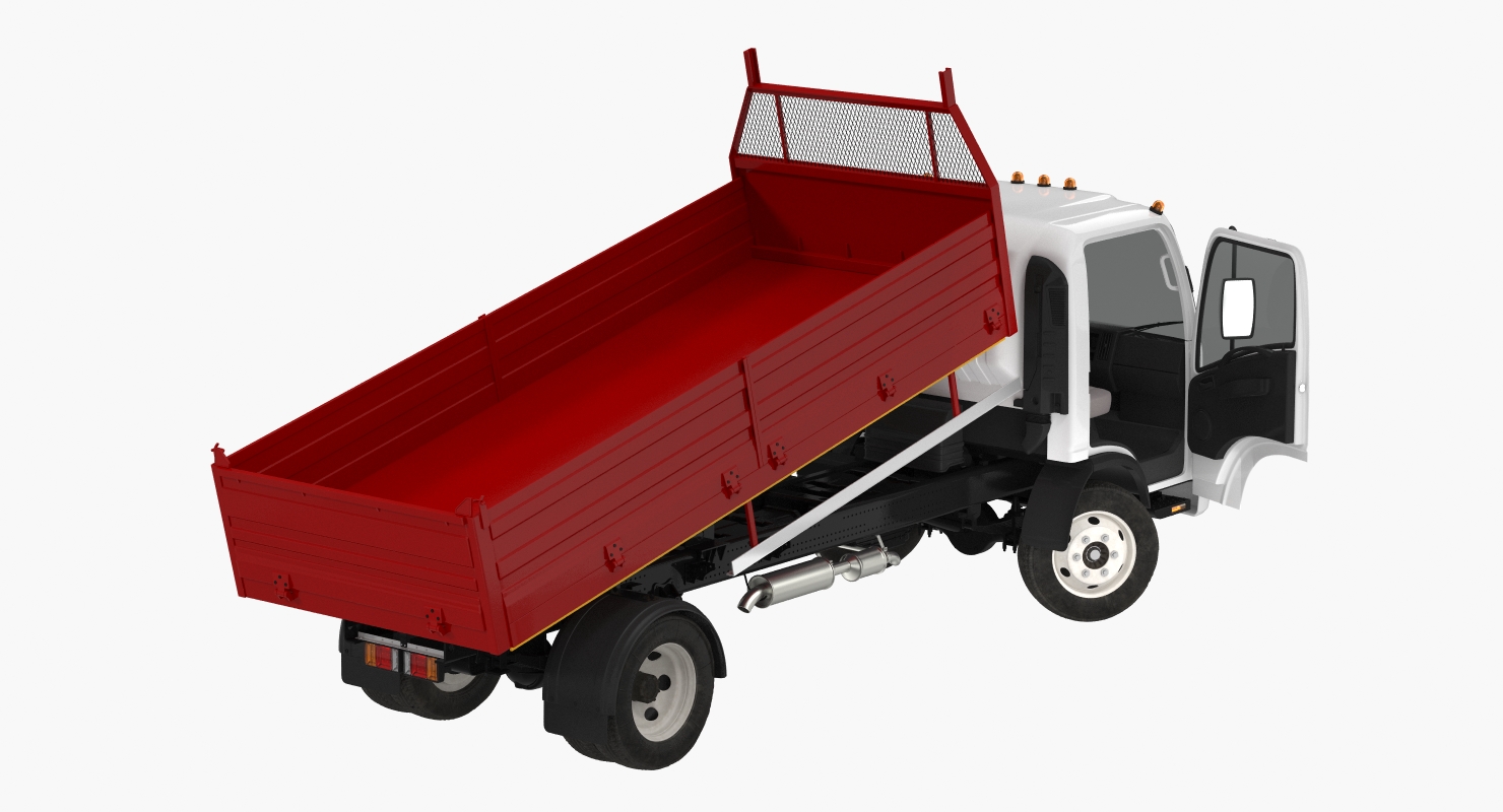 3D Isuzu NPR Dropside 2018 model