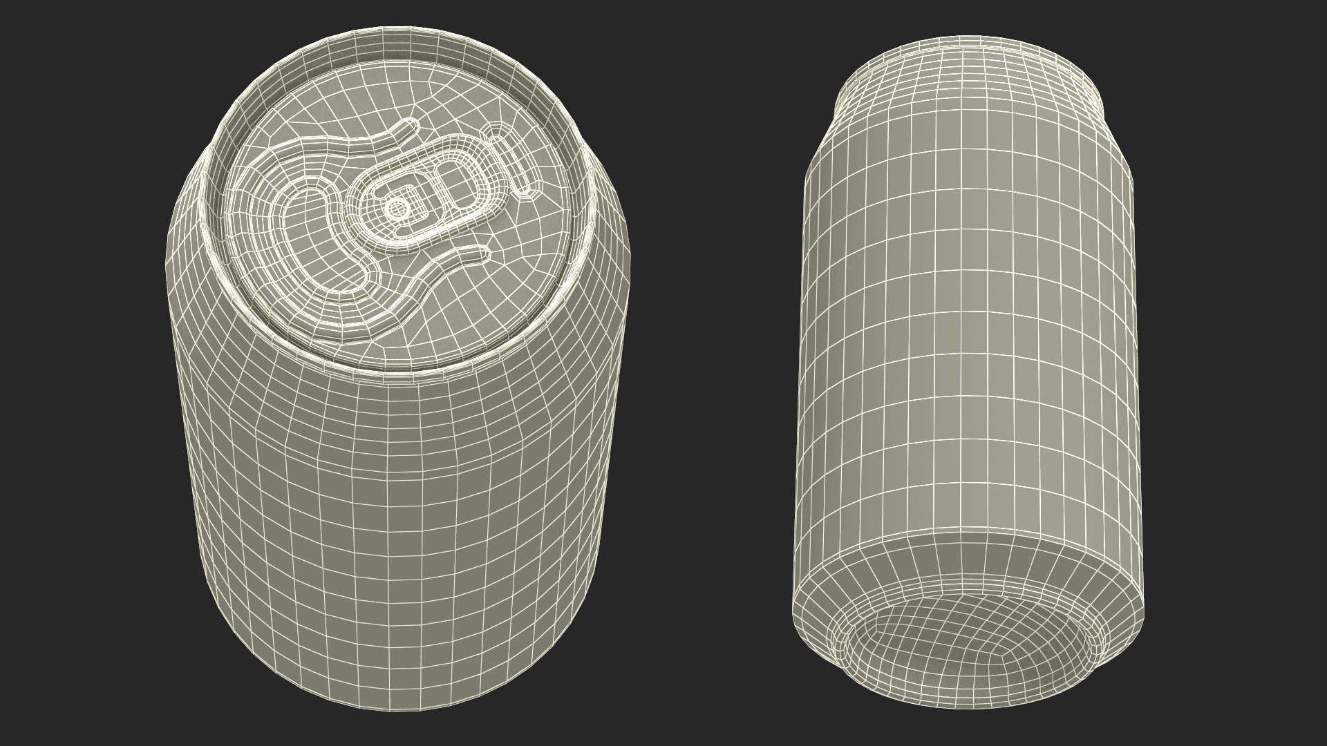 Orange Coke Can Mockup 350ml Sleek 3D model