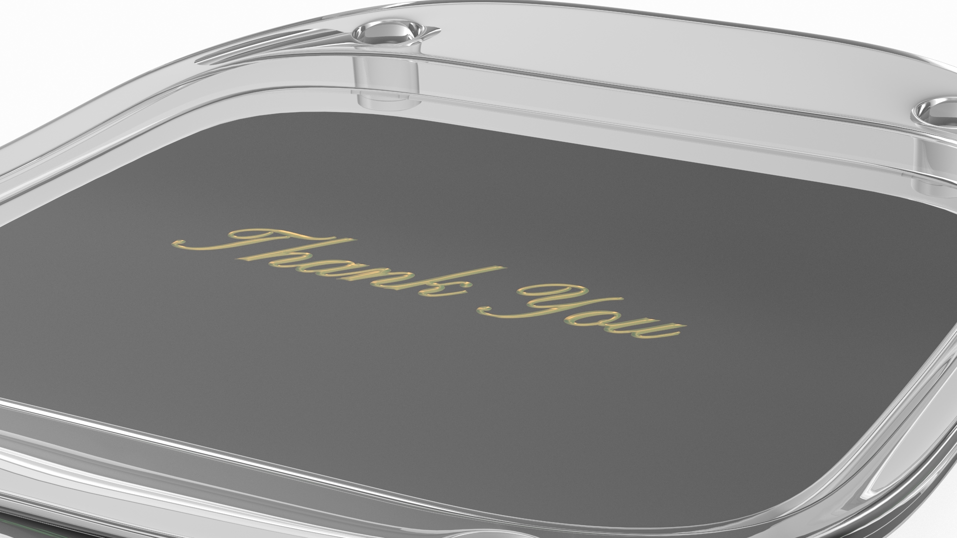 3D model Plastic Cash Tray with Caption