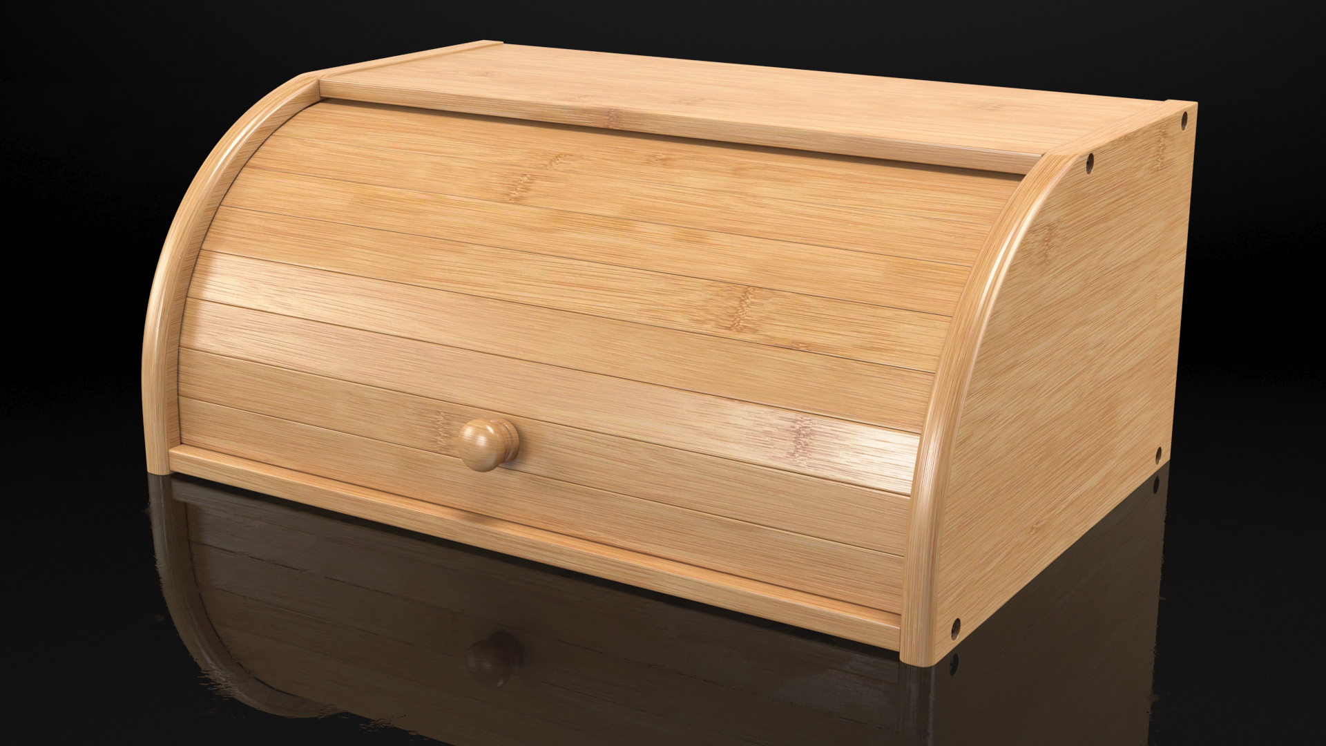 3D Bread Box Wood Rigged