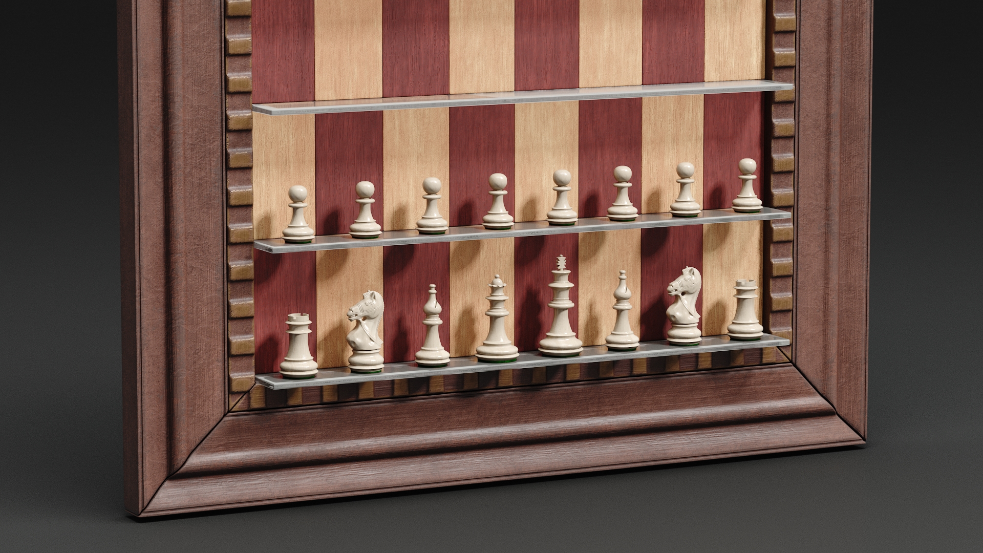 Wall Mounted Chess Set 3D