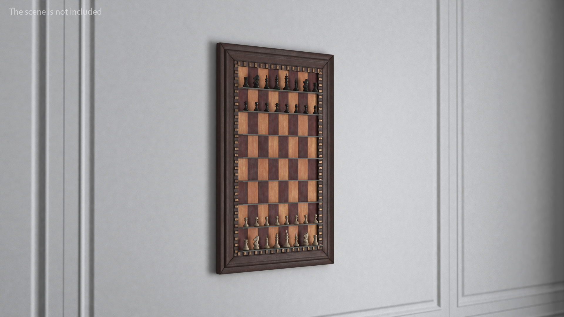 Wall Mounted Chess Set 3D