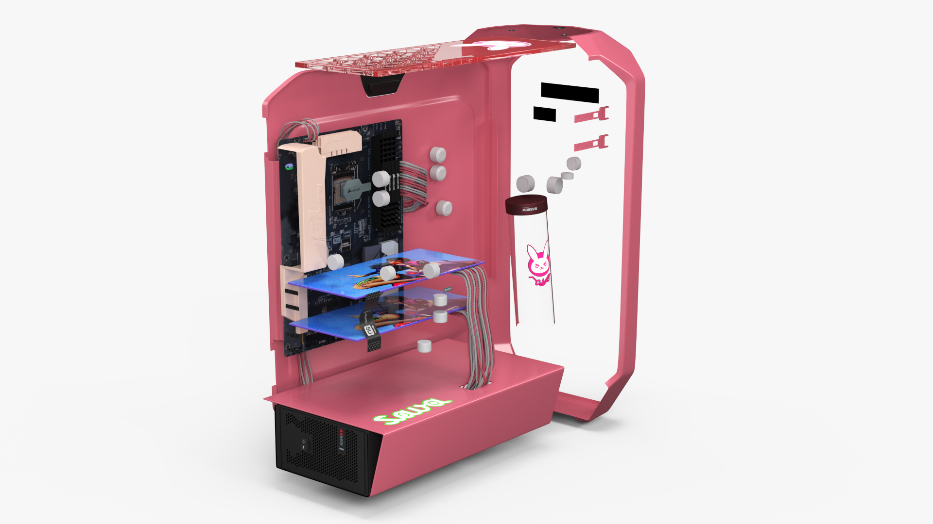 Case Modding Gaming PC for Girls 3D