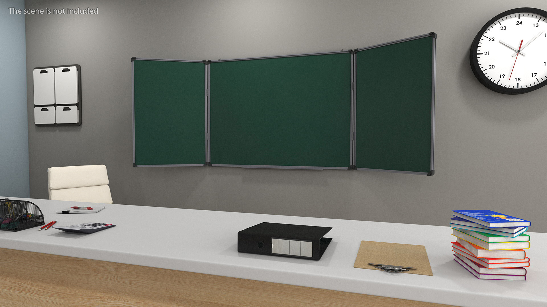 3D Blackboard Green