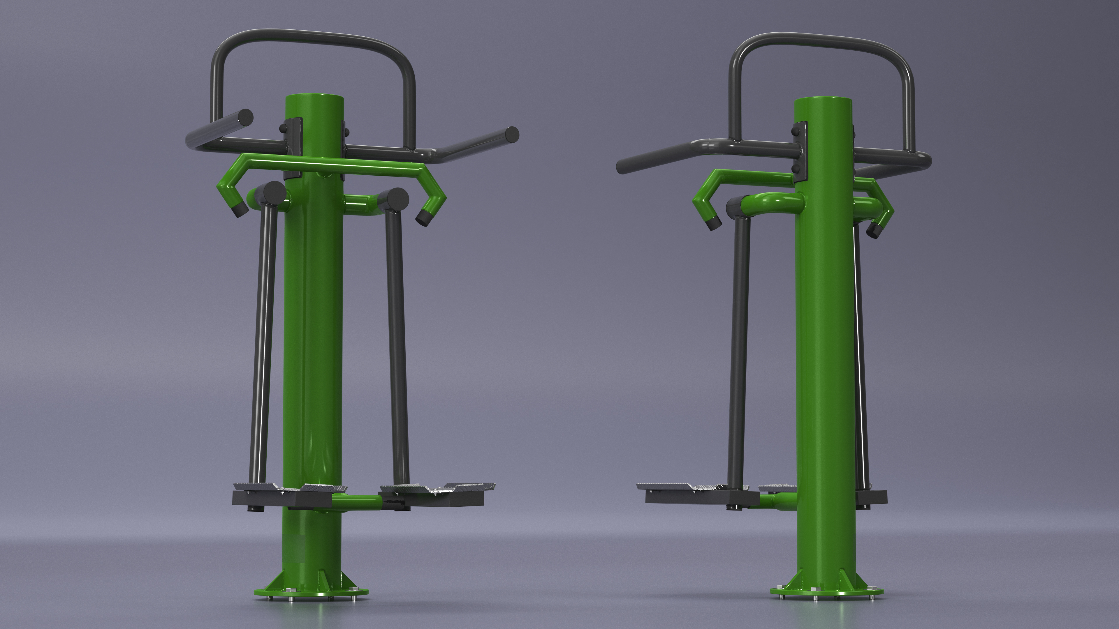 Outdoor Trainer Single Adductor Green 3D