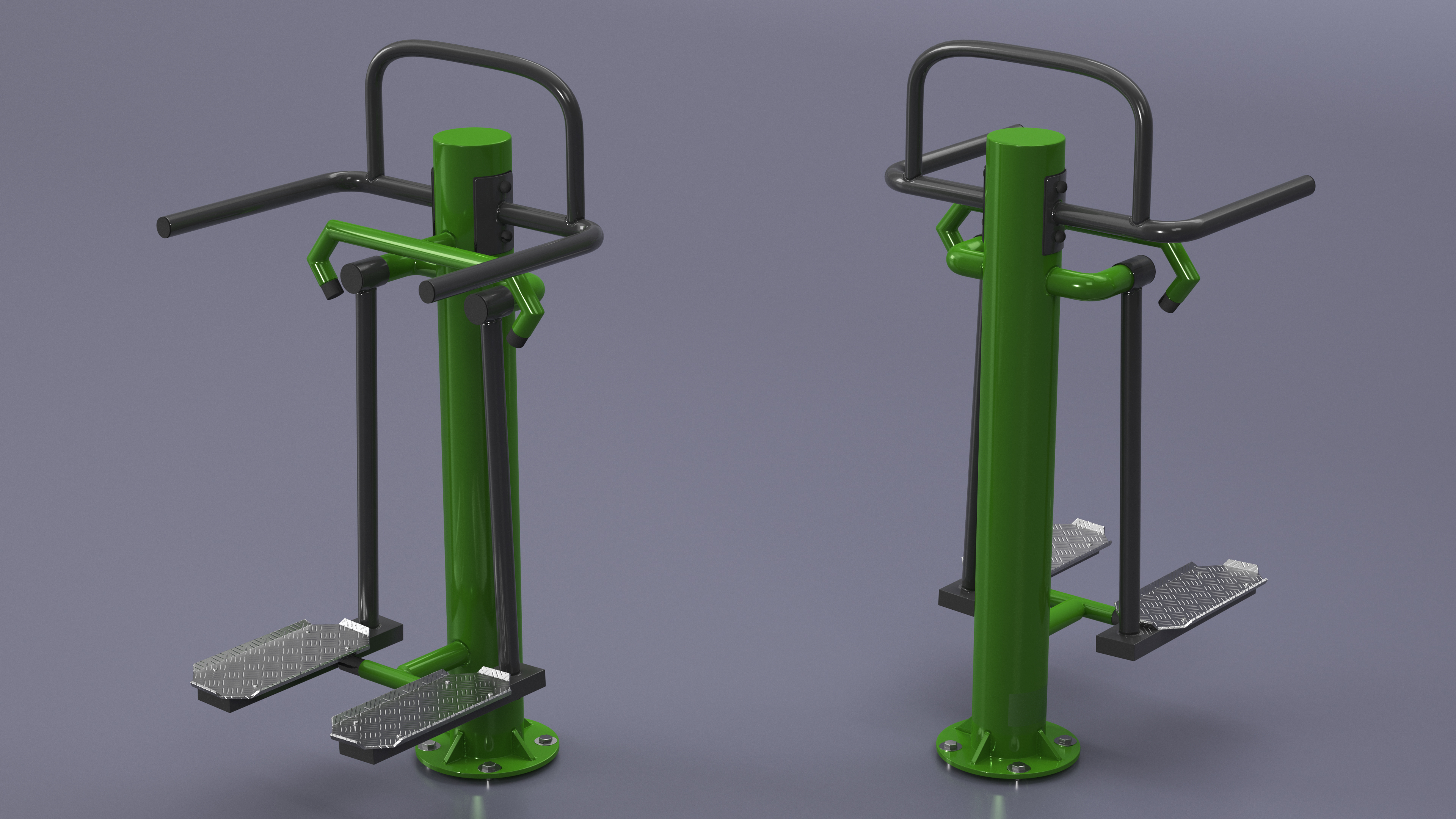 Outdoor Trainer Single Adductor Green 3D