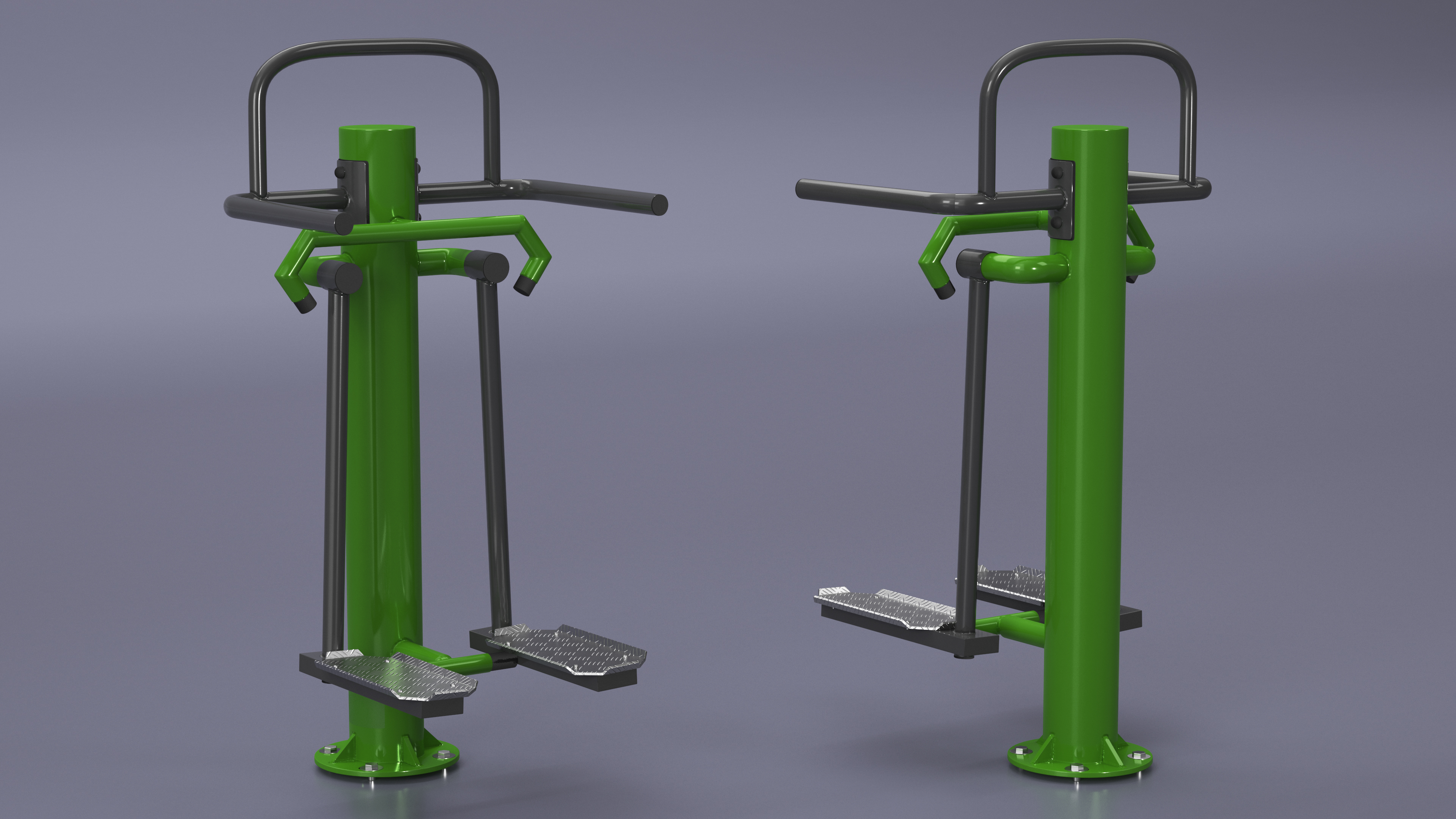 Outdoor Trainer Single Adductor Green 3D