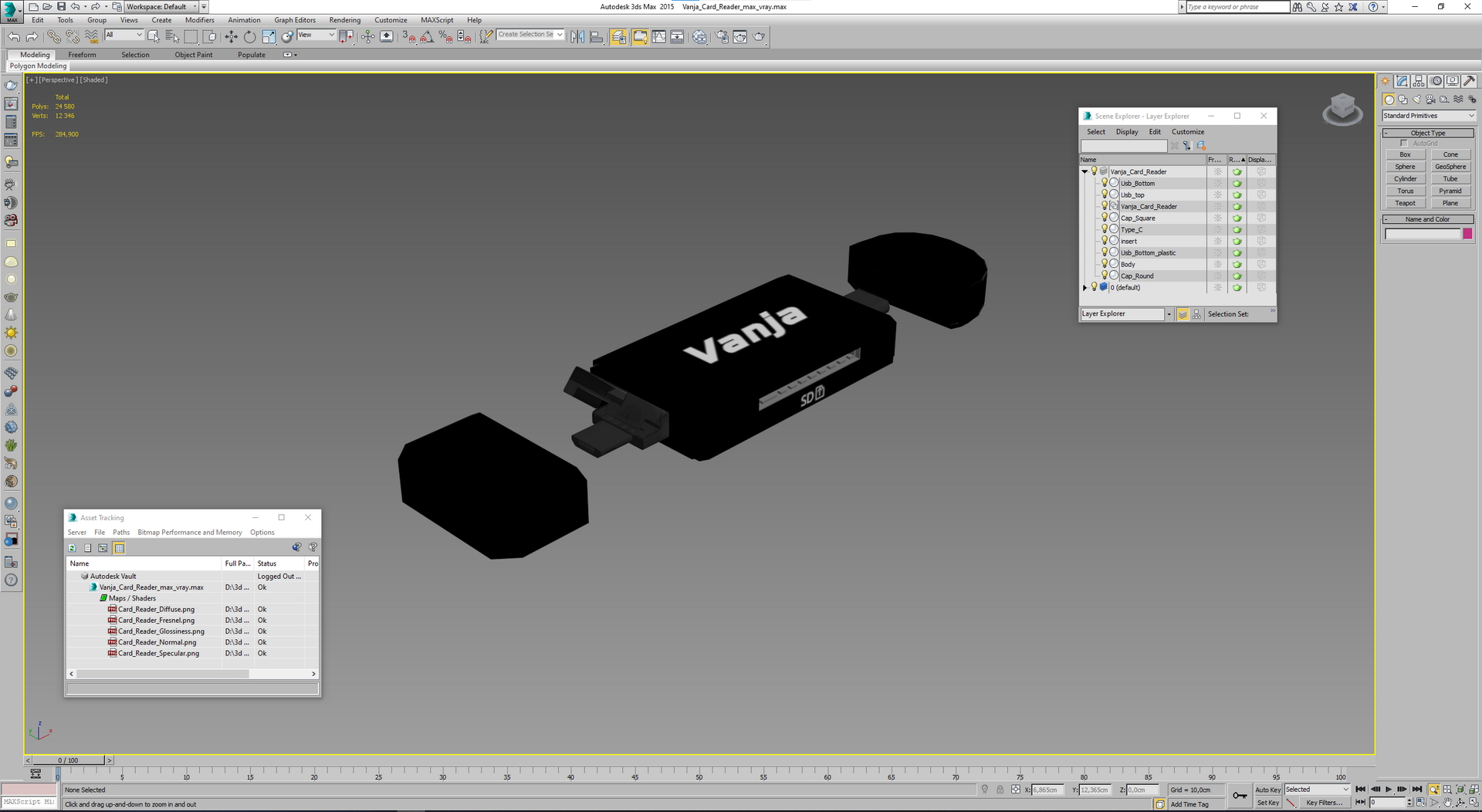 Vanja Card Reader 3D