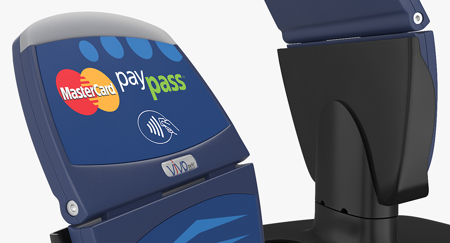 3D model Contactless Credit Card Reader and Stand