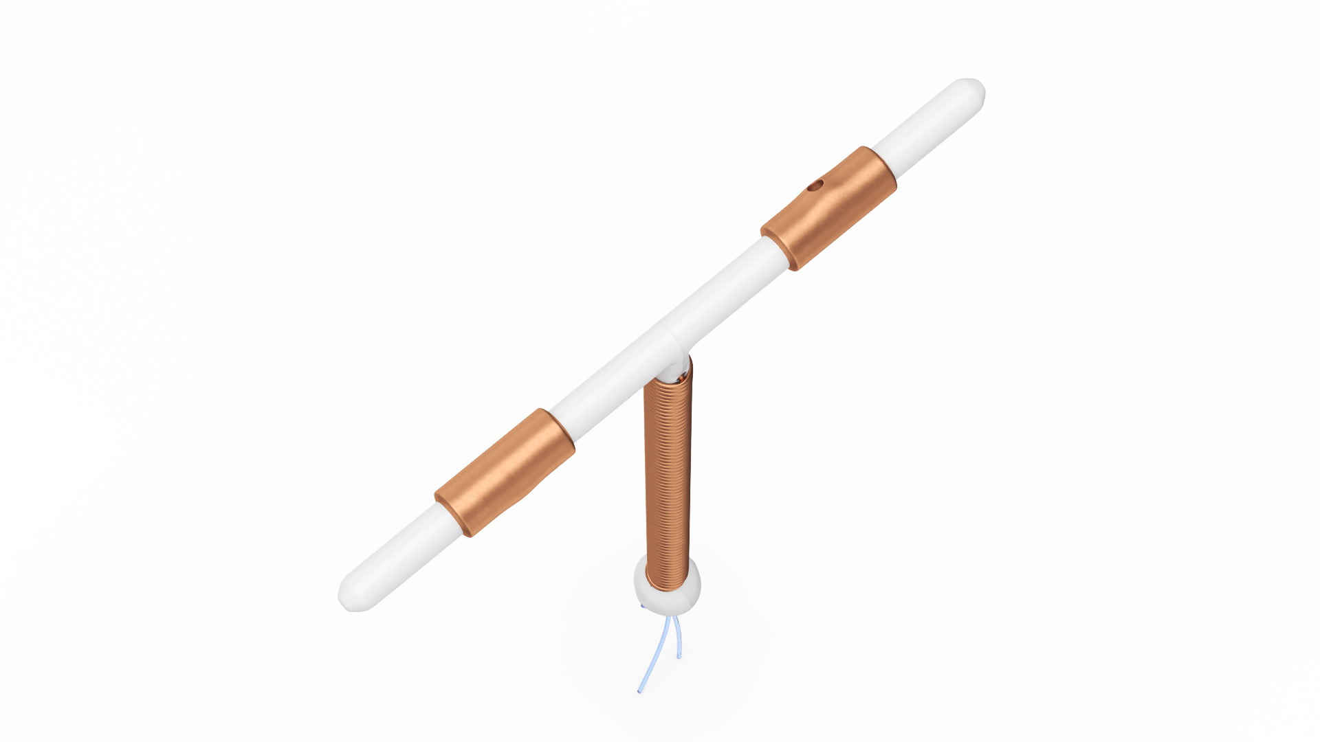 Copper Intrauterine Device T-IUD 3D