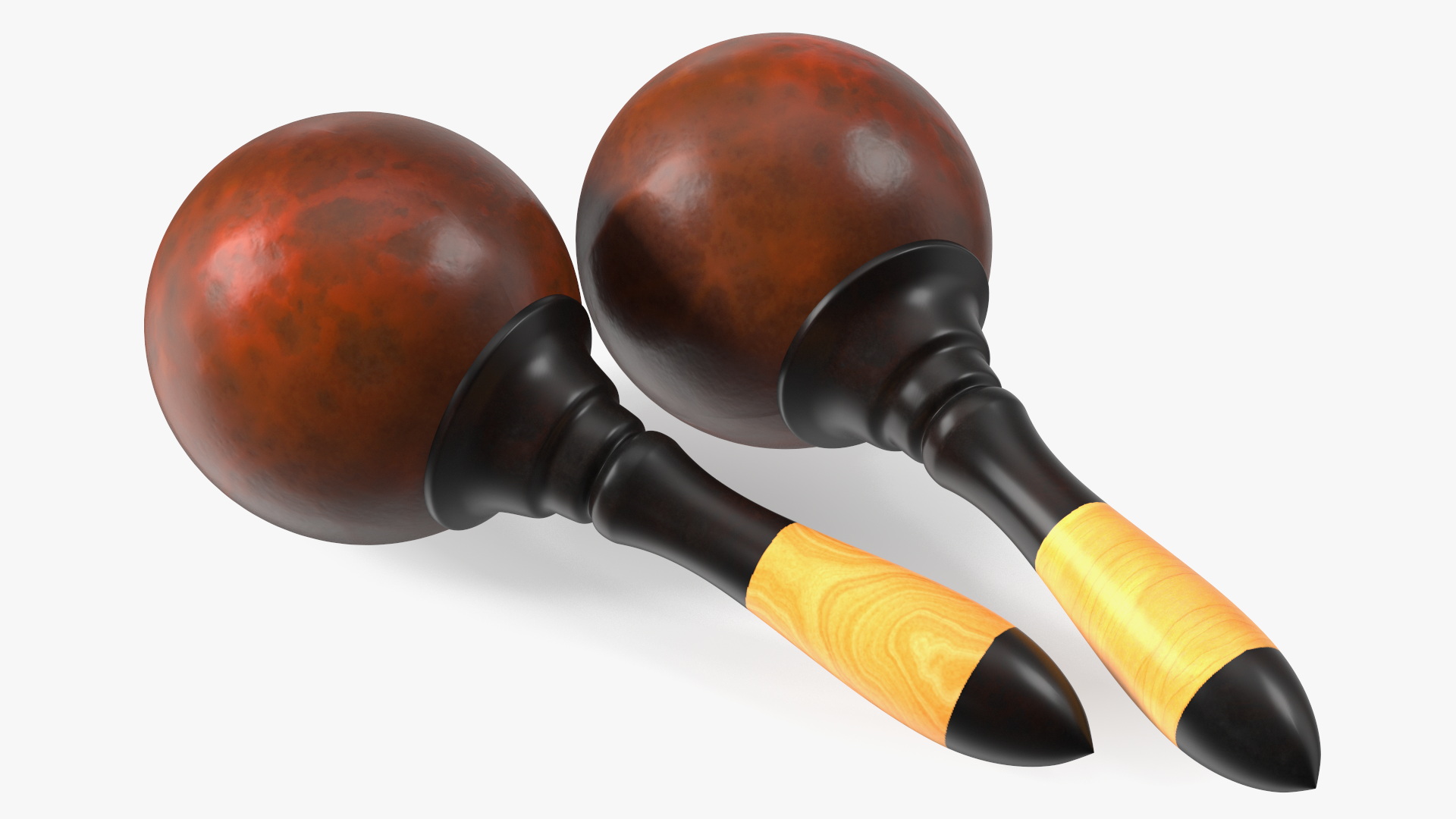 3D Maracas Musical Instrument