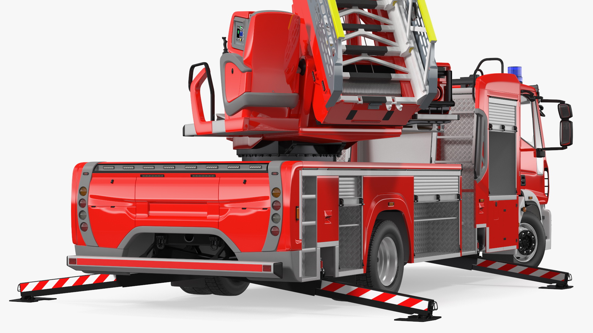 3D model Fire Truck Ready Position