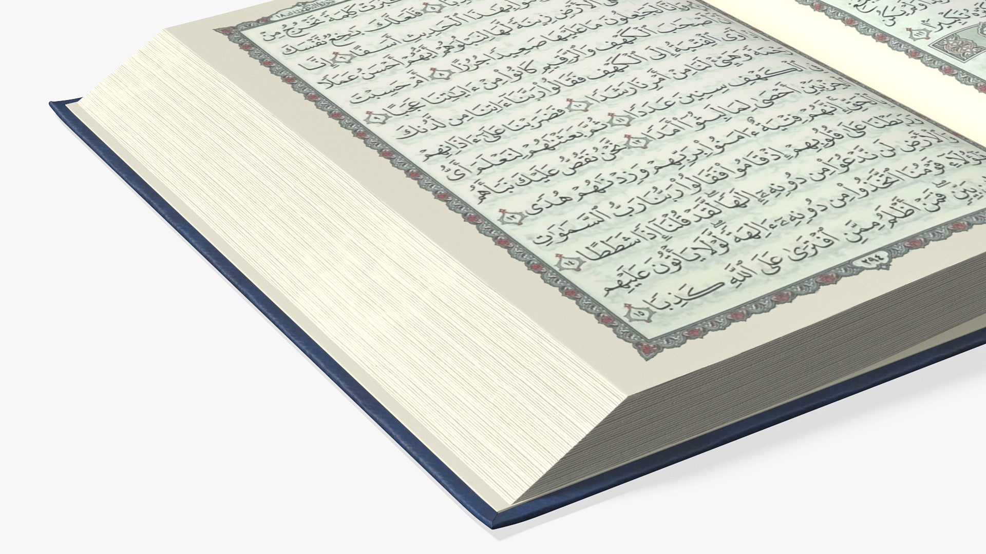 3D model Holy Quran Blue Open