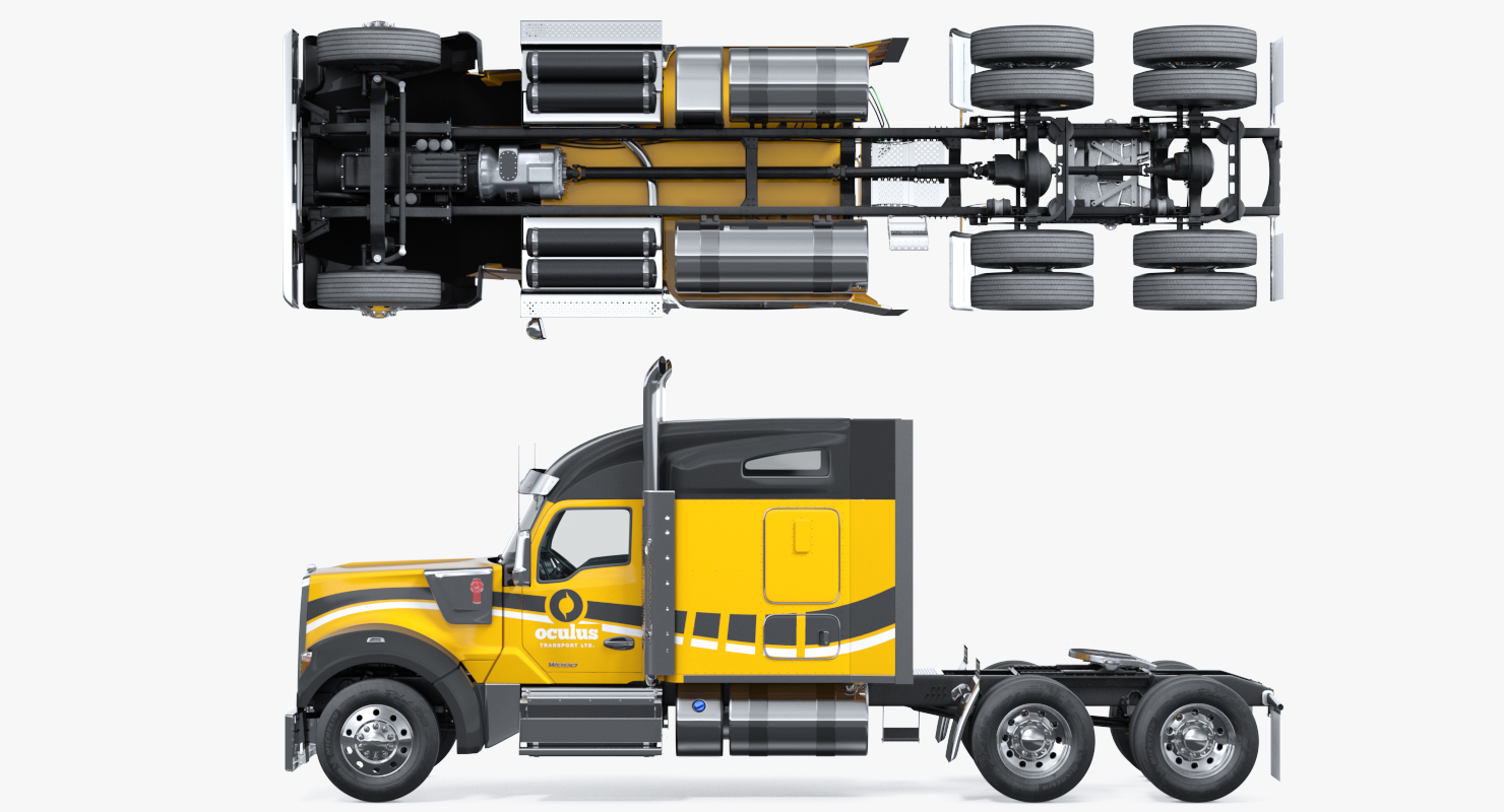 3D Kenworth W990 model