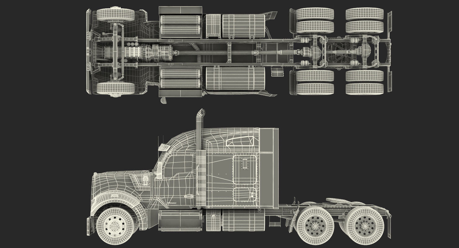 3D Kenworth W990 model