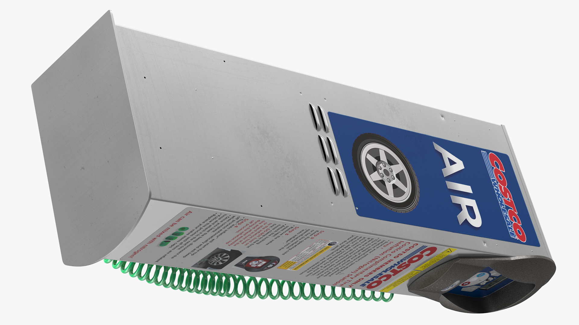 Self Service Tire Air Station Blue 3D model