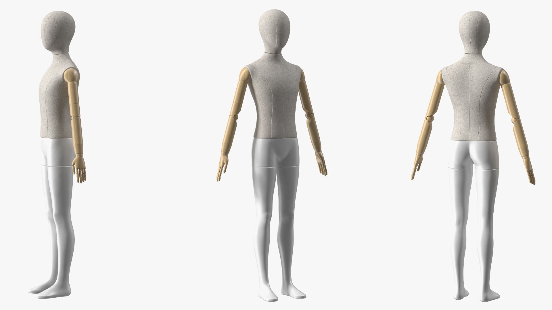 Flexible Child Mannequin Neutral Pose 3D