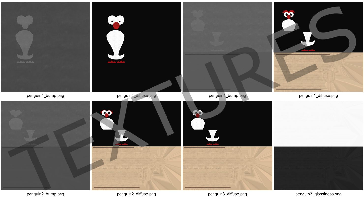 Matryoshka Penguin Set 3D