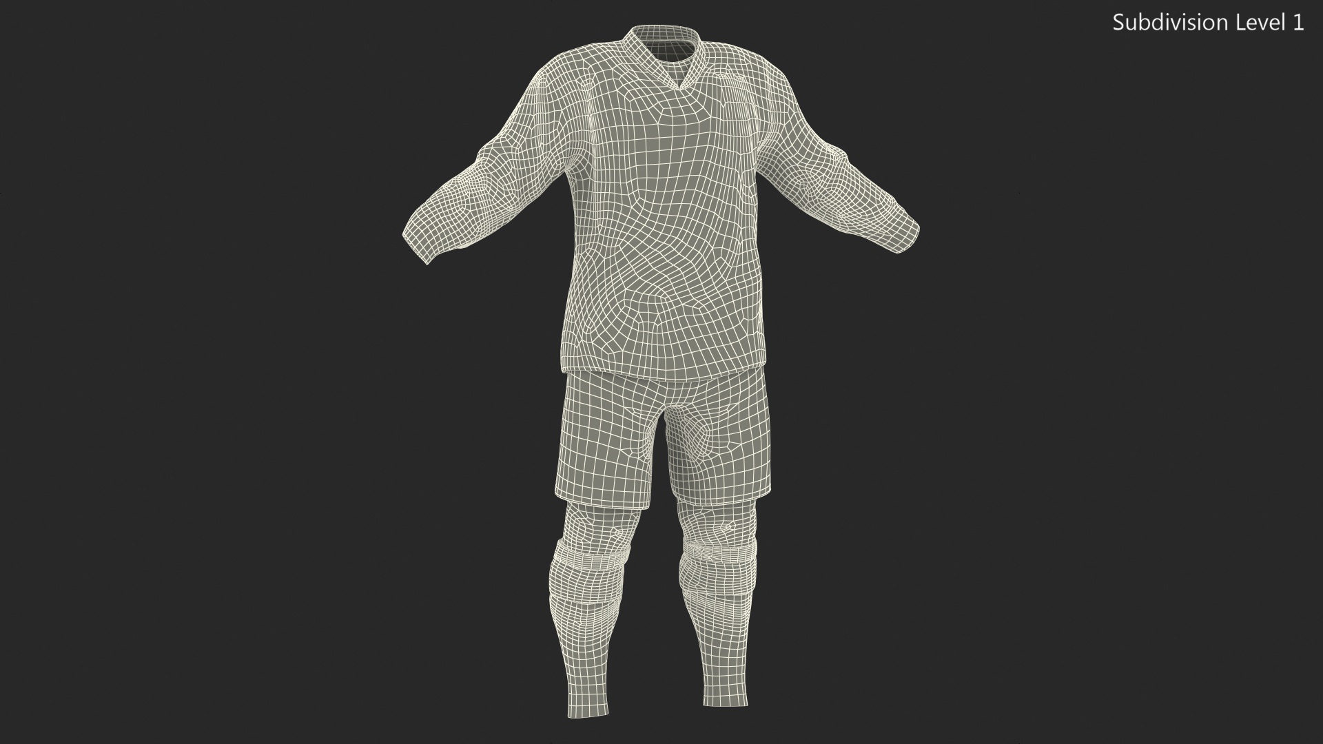 Hockey Clothes Blue 3D model